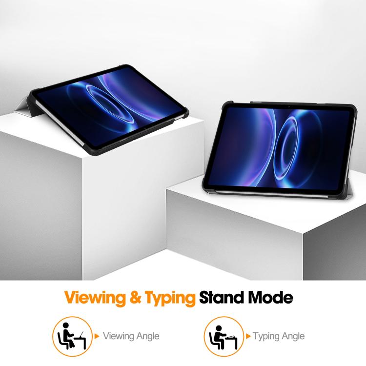 Custer Painted 3-Fold Stand Leather Smart Tablet Case, For Xiaomi Redmi Pad 2 SE 9.7 2026, For Xiaomi Redmi Pad 2