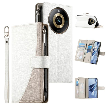Stitching Multi-card Zipper Wallet Leather Phone Case with Short Strap, For Realme 12 5G / 12x 5G / C65 5G, For Realme GT 6 / GT Neo6 / GT Neo6 SE, For Realme C67 4G / Realme 12 Lite Global, For Realme 12 Pro / 12 Pro+                                  ...