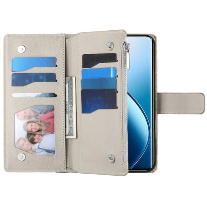 Stitching Multi-card Zipper Wallet Leather Phone Case with Short Strap, For Realme 12 5G / 12x 5G / C65 5G, For Realme GT 6 / GT Neo6 / GT Neo6 SE, For Realme C67 4G / Realme 12 Lite Global, For Realme 12 Pro / 12 Pro+                                  ...