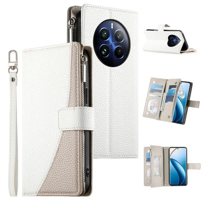 Stitching Multi-card Zipper Wallet Leather Phone Case with Short Strap, For Realme 12 5G / 12x 5G / C65 5G, For Realme GT 6 / GT Neo6 / GT Neo6 SE, For Realme C67 4G / Realme 12 Lite Global, For Realme 12 Pro / 12 Pro+                                  ...