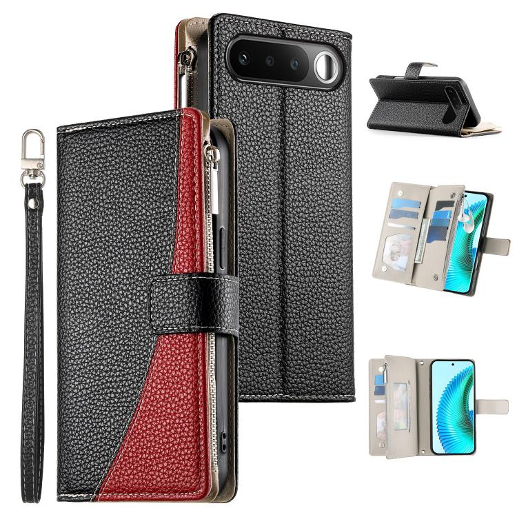 Stitching Multi-card Zipper Wallet Leather Phone Case with Short Strap, For Realme 16T 5G, For Realme C100 4G, For Realme C83 5G / C85 5G / Realme 15x 5G, For Realme 16 5G, For Realme 16 Pro+ 5G, For Realme 16 Pro 5G, For Realme C85 Pro 4G             ...