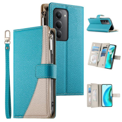 Stitching Multi-card Zipper Wallet Leather Phone Case with Short Strap, For Redmi A7 Pro 4G / 5G 171mm / Poco C85x 5G, For Redmi 15a 5G, For Redmi Turbo 5 Max 5G / Poco X8 Pro Max 5G, For Redmi Note 15 Pro+ 5G 163.3mm / Poco M8 Pro 5G                  ...