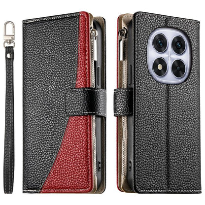 Stitching Multi-card Zipper Wallet Leather Phone Case with Short Strap, For Redmi A7 Pro 4G / 5G 171mm / Poco C85x 5G, For Redmi 15a 5G, For Redmi Turbo 5 Max 5G / Poco X8 Pro Max 5G, For Redmi Note 15 Pro+ 5G 163.3mm / Poco M8 Pro 5G                  ...