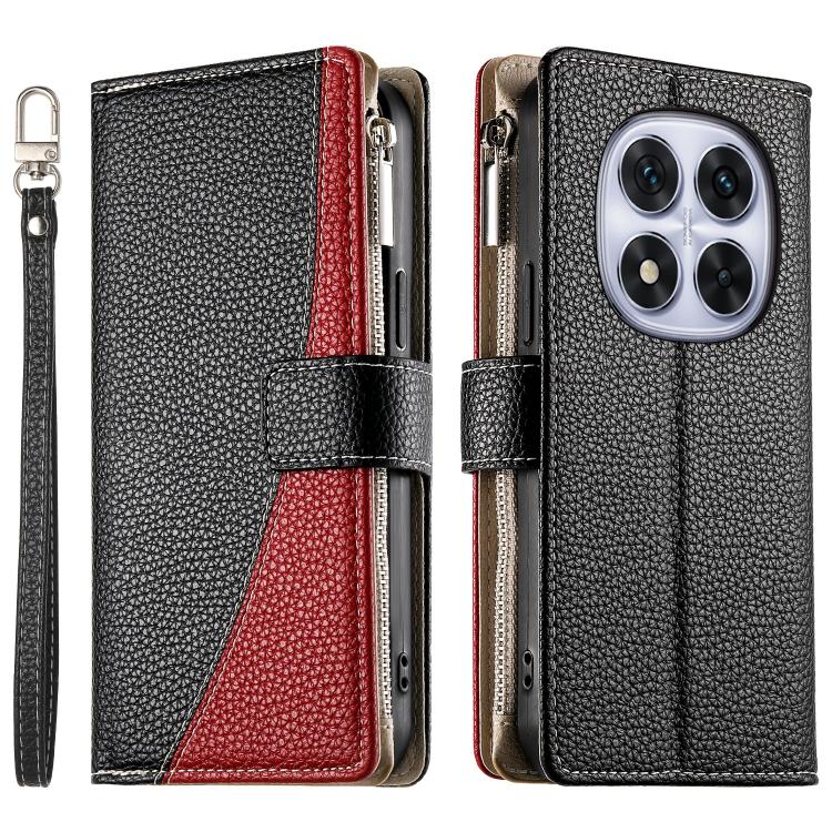 Stitching Multi-card Zipper Wallet Leather Phone Case with Short Strap, For Redmi A7 Pro 4G / 5G 171mm / Poco C85x 5G, For Redmi 15a 5G, For Redmi Turbo 5 Max 5G / Poco X8 Pro Max 5G, For Redmi Note 15 Pro+ 5G 163.3mm / Poco M8 Pro 5G                  ...