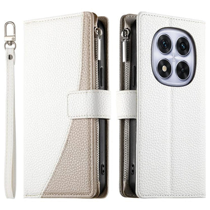 Stitching Multi-card Zipper Wallet Leather Phone Case with Short Strap, For Redmi A7 Pro 4G / 5G 171mm / Poco C85x 5G, For Redmi 15a 5G, For Redmi Turbo 5 Max 5G / Poco X8 Pro Max 5G, For Redmi Note 15 Pro+ 5G 163.3mm / Poco M8 Pro 5G                  ...
