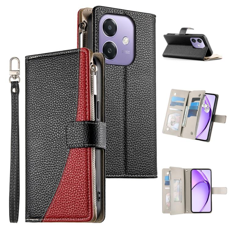 Stitching Multi-card Zipper Wallet Leather Phone Case with Short Strap, For OPPO Reno16 F 5G / Reno16 FS 5G, For OPPO Reno15 F 5G, For OPPO Reno15 5G / Reno 15c 5G, For OPPO A6x 5G / A6 5G Global, For OPPO A6 Pro 4G / 5G Global / F31 5G                ...