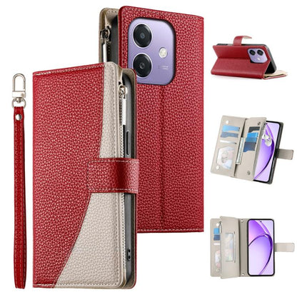 Stitching Multi-card Zipper Wallet Leather Phone Case with Short Strap, For OPPO Reno16 F 5G / Reno16 FS 5G, For OPPO Reno15 F 5G, For OPPO Reno15 5G / Reno 15c 5G, For OPPO A6x 5G / A6 5G Global, For OPPO A6 Pro 4G / 5G Global / F31 5G                ...