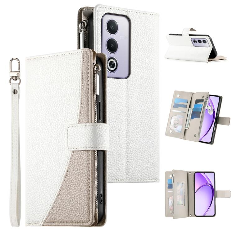 Stitching Multi-card Zipper Wallet Leather Phone Case with Short Strap, For OPPO Reno16 F 5G / Reno16 FS 5G, For OPPO Reno15 F 5G, For OPPO Reno15 5G / Reno 15c 5G, For OPPO A6x 5G / A6 5G Global, For OPPO A6 Pro 4G / 5G Global / F31 5G                ...