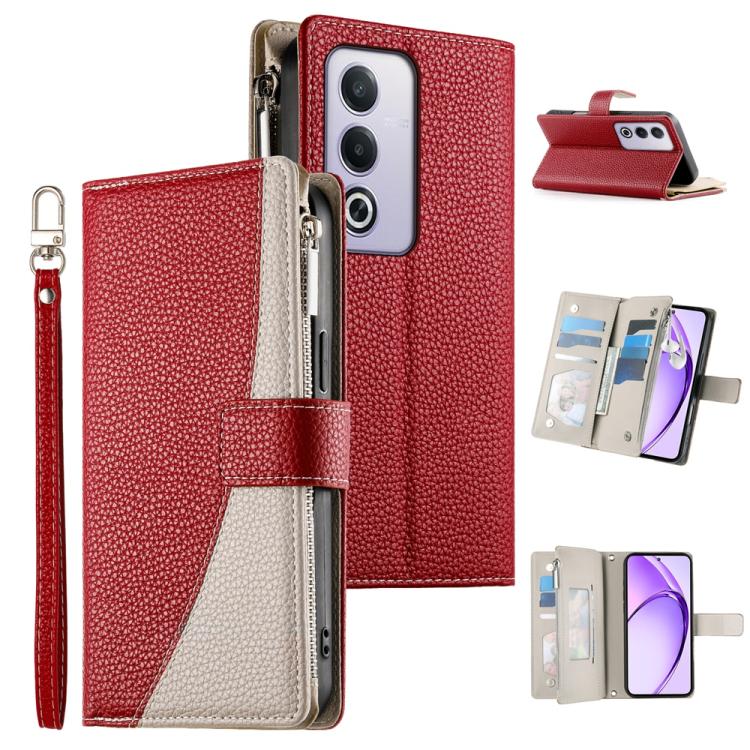 Stitching Multi-card Zipper Wallet Leather Phone Case with Short Strap, For OPPO Reno16 F 5G / Reno16 FS 5G, For OPPO Reno15 F 5G, For OPPO Reno15 5G / Reno 15c 5G, For OPPO A6x 5G / A6 5G Global, For OPPO A6 Pro 4G / 5G Global / F31 5G                ...