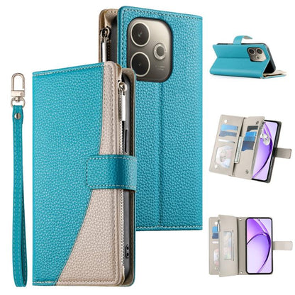 Stitching Multi-card Zipper Wallet Leather Phone Case with Short Strap, For OPPO Reno16 F 5G / Reno16 FS 5G, For OPPO Reno15 F 5G, For OPPO Reno15 5G / Reno 15c 5G, For OPPO A6x 5G / A6 5G Global, For OPPO A6 Pro 4G / 5G Global / F31 5G                ...