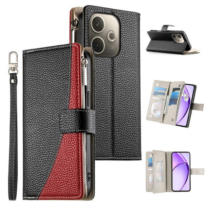 Stitching Multi-card Zipper Wallet Leather Phone Case with Short Strap, For OPPO Reno16 F 5G / Reno16 FS 5G, For OPPO Reno15 F 5G, For OPPO Reno15 5G / Reno 15c 5G, For OPPO A6x 5G / A6 5G Global, For OPPO A6 Pro 4G / 5G Global / F31 5G                ...