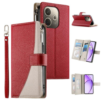 Stitching Multi-card Zipper Wallet Leather Phone Case with Short Strap, For OPPO Reno16 F 5G / Reno16 FS 5G, For OPPO Reno15 F 5G, For OPPO Reno15 5G / Reno 15c 5G, For OPPO A6x 5G / A6 5G Global, For OPPO A6 Pro 4G / 5G Global / F31 5G                ...
