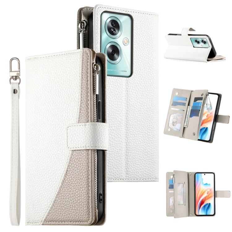 Stitching Multi-card Zipper Wallet Leather Phone Case with Short Strap, For OPPO Reno16 F 5G / Reno16 FS 5G, For OPPO Reno15 F 5G, For OPPO Reno15 5G / Reno 15c 5G, For OPPO A6x 5G / A6 5G Global, For OPPO A6 Pro 4G / 5G Global / F31 5G                ...