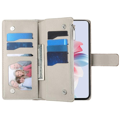 Stitching Multi-card Zipper Wallet Leather Phone Case with Short Strap, For OPPO Reno11 F / F25 Pro India, For OPPO Reno11 Global, For OPPO Reno11 Pro Global, For OPPO A18 / A38 Global, For OPPO A58 4G Global, For OPPO Reno10 / Reno10 Pro Global       ...