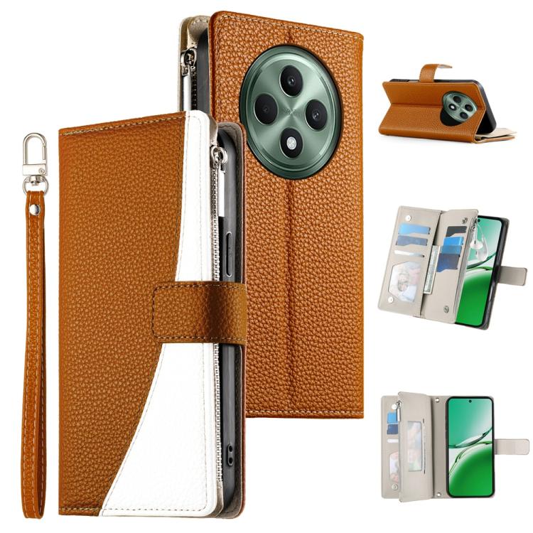 Stitching Multi-card Zipper Wallet Leather Phone Case with Short Strap, For OPPO Reno16 F 5G / Reno16 FS 5G, For OPPO Reno15 F 5G, For OPPO Reno15 5G / Reno 15c 5G, For OPPO A6x 5G / A6 5G Global, For OPPO A6 Pro 4G / 5G Global / F31 5G                ...