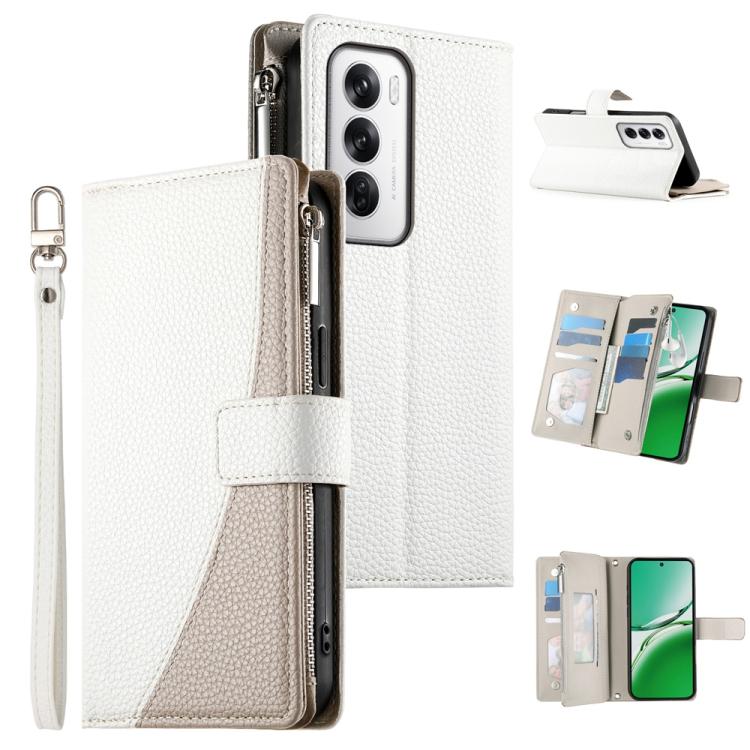 Stitching Multi-card Zipper Wallet Leather Phone Case with Short Strap, For OPPO Reno16 F 5G / Reno16 FS 5G, For OPPO Reno15 F 5G, For OPPO Reno15 5G / Reno 15c 5G, For OPPO A6x 5G / A6 5G Global, For OPPO A6 Pro 4G / 5G Global / F31 5G                ...