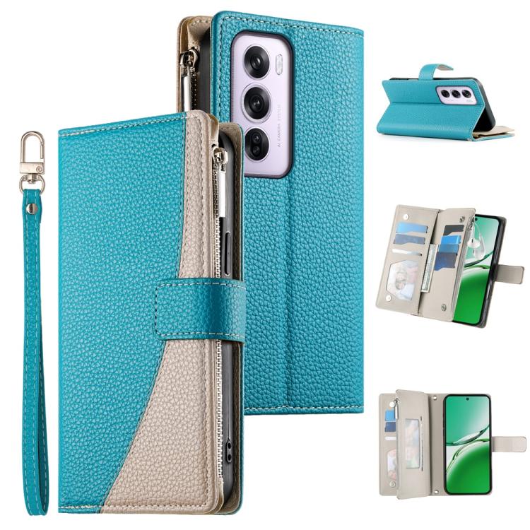 Stitching Multi-card Zipper Wallet Leather Phone Case with Short Strap, For OPPO Reno16 F 5G / Reno16 FS 5G, For OPPO Reno15 F 5G, For OPPO Reno15 5G / Reno 15c 5G, For OPPO A6x 5G / A6 5G Global, For OPPO A6 Pro 4G / 5G Global / F31 5G                ...