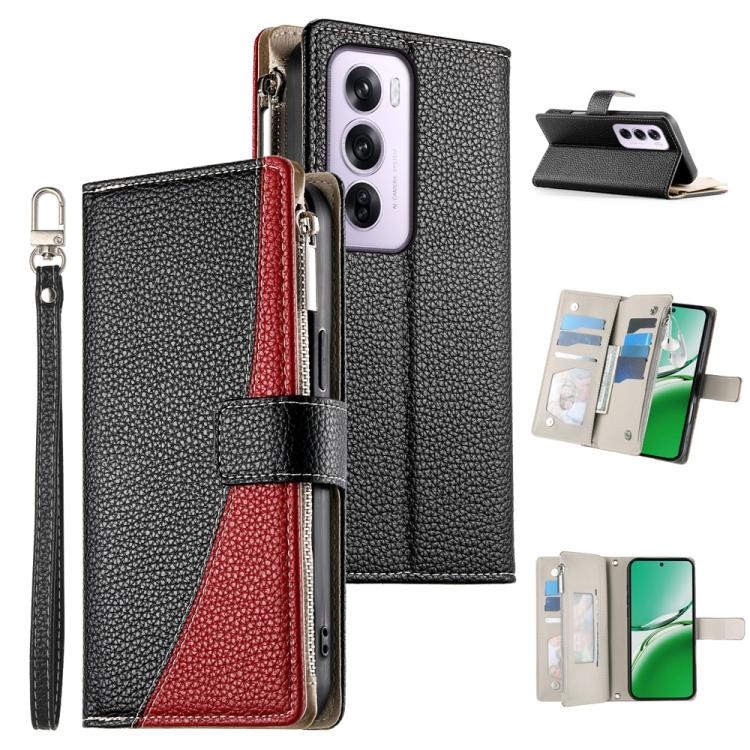 Stitching Multi-card Zipper Wallet Leather Phone Case with Short Strap, For OPPO Reno16 F 5G / Reno16 FS 5G, For OPPO Reno15 F 5G, For OPPO Reno15 5G / Reno 15c 5G, For OPPO A6x 5G / A6 5G Global, For OPPO A6 Pro 4G / 5G Global / F31 5G                ...