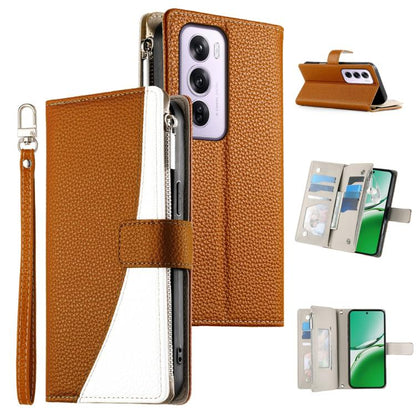 Stitching Multi-card Zipper Wallet Leather Phone Case with Short Strap, For OPPO Reno16 F 5G / Reno16 FS 5G, For OPPO Reno15 F 5G, For OPPO Reno15 5G / Reno 15c 5G, For OPPO A6x 5G / A6 5G Global, For OPPO A6 Pro 4G / 5G Global / F31 5G                ...