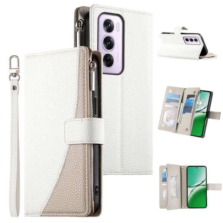 Stitching Multi-card Zipper Wallet Leather Phone Case with Short Strap, For OPPO Reno16 F 5G / Reno16 FS 5G, For OPPO Reno15 F 5G, For OPPO Reno15 5G / Reno 15c 5G, For OPPO A6x 5G / A6 5G Global, For OPPO A6 Pro 4G / 5G Global / F31 5G                ...