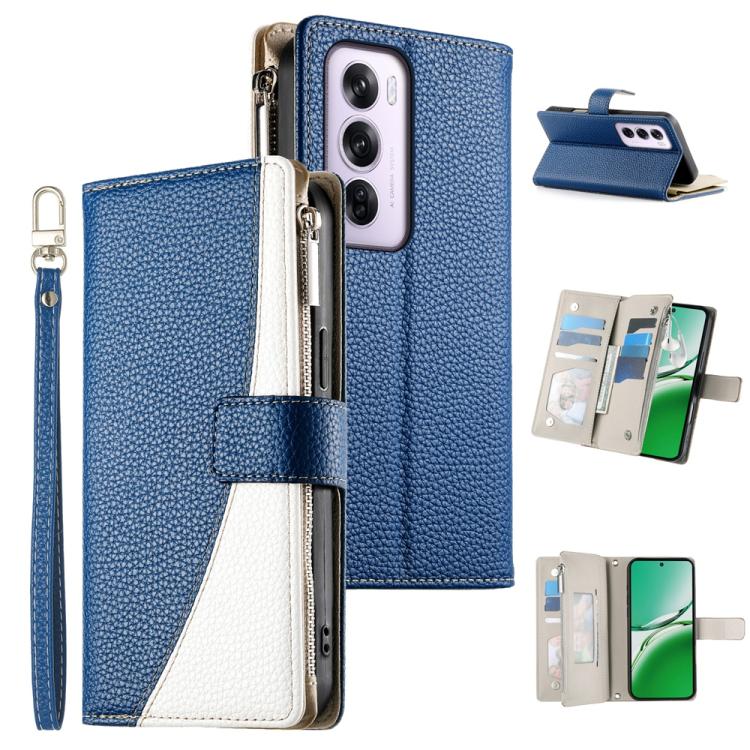 Stitching Multi-card Zipper Wallet Leather Phone Case with Short Strap, For OPPO Reno16 F 5G / Reno16 FS 5G, For OPPO Reno15 F 5G, For OPPO Reno15 5G / Reno 15c 5G, For OPPO A6x 5G / A6 5G Global, For OPPO A6 Pro 4G / 5G Global / F31 5G                ...