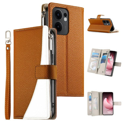 Stitching Multi-card Zipper Wallet Leather Phone Case with Short Strap, For OPPO Reno16 F 5G / Reno16 FS 5G, For OPPO Reno15 F 5G, For OPPO Reno15 5G / Reno 15c 5G, For OPPO A6x 5G / A6 5G Global, For OPPO A6 Pro 4G / 5G Global / F31 5G                ...