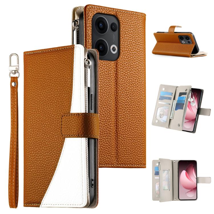 Stitching Multi-card Zipper Wallet Leather Phone Case with Short Strap, For OPPO Reno16 F 5G / Reno16 FS 5G, For OPPO Reno15 F 5G, For OPPO Reno15 5G / Reno 15c 5G, For OPPO A6x 5G / A6 5G Global, For OPPO A6 Pro 4G / 5G Global / F31 5G                ...