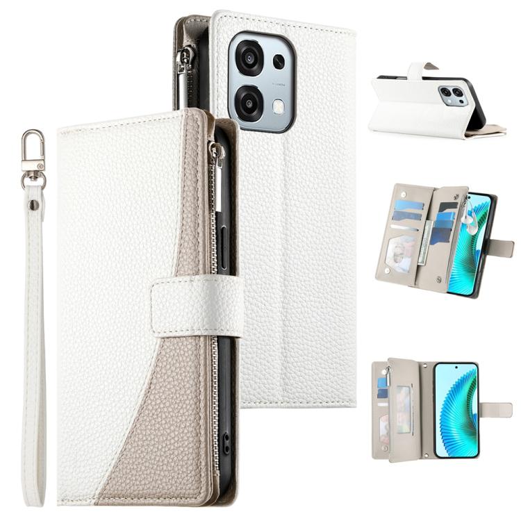 Stitching Multi-card Zipper Wallet Leather Phone Case with Short Strap, For OPPO Reno16 F 5G / Reno16 FS 5G, For OPPO Reno15 F 5G, For OPPO Reno15 5G / Reno 15c 5G, For OPPO A6x 5G / A6 5G Global, For OPPO A6 Pro 4G / 5G Global / F31 5G                ...