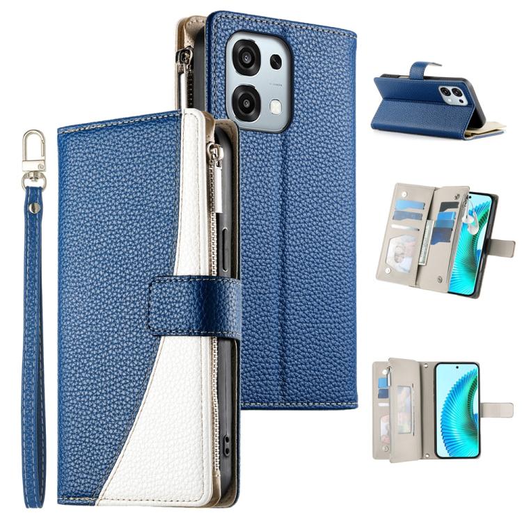 Stitching Multi-card Zipper Wallet Leather Phone Case with Short Strap, For OPPO Reno16 F 5G / Reno16 FS 5G, For OPPO Reno15 F 5G, For OPPO Reno15 5G / Reno 15c 5G, For OPPO A6x 5G / A6 5G Global, For OPPO A6 Pro 4G / 5G Global / F31 5G                ...
