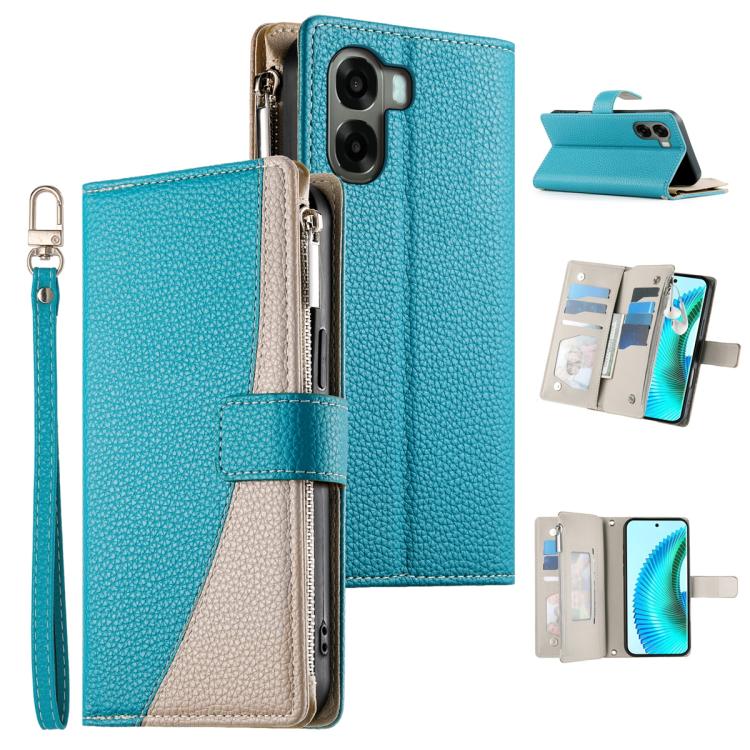 Stitching Multi-card Zipper Wallet Leather Phone Case with Short Strap, For OPPO Reno16 F 5G / Reno16 FS 5G, For OPPO Reno15 F 5G, For OPPO Reno15 5G / Reno 15c 5G, For OPPO A6x 5G / A6 5G Global, For OPPO A6 Pro 4G / 5G Global / F31 5G                ...