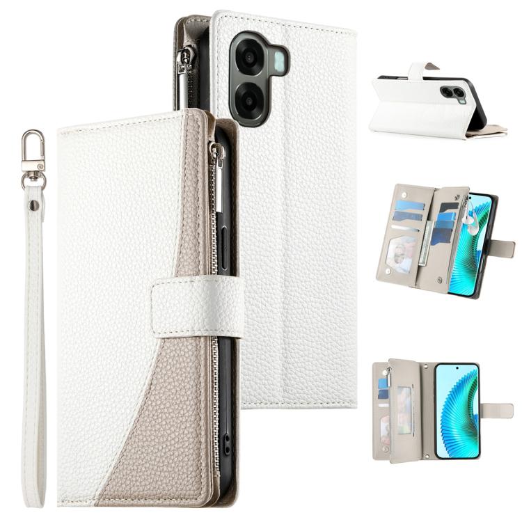 Stitching Multi-card Zipper Wallet Leather Phone Case with Short Strap, For OPPO Reno16 F 5G / Reno16 FS 5G, For OPPO Reno15 F 5G, For OPPO Reno15 5G / Reno 15c 5G, For OPPO A6x 5G / A6 5G Global, For OPPO A6 Pro 4G / 5G Global / F31 5G                ...