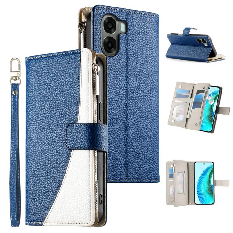Stitching Multi-card Zipper Wallet Leather Phone Case with Short Strap, For OPPO Reno16 F 5G / Reno16 FS 5G, For OPPO Reno15 F 5G, For OPPO Reno15 5G / Reno 15c 5G, For OPPO A6x 5G / A6 5G Global, For OPPO A6 Pro 4G / 5G Global / F31 5G                ...