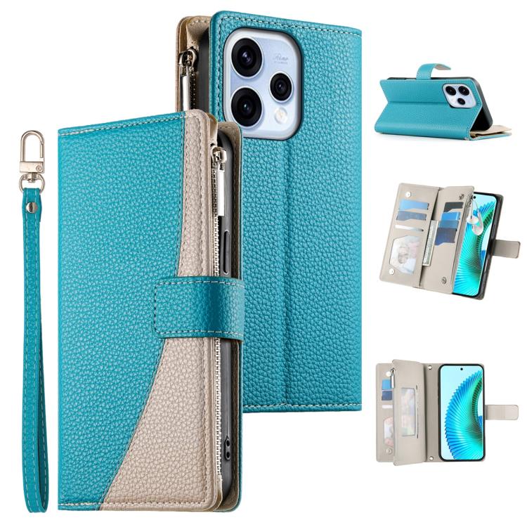 Stitching Multi-card Zipper Wallet Leather Phone Case with Short Strap, For OPPO Reno16 F 5G / Reno16 FS 5G, For OPPO Reno15 F 5G, For OPPO Reno15 5G / Reno 15c 5G, For OPPO A6x 5G / A6 5G Global, For OPPO A6 Pro 4G / 5G Global / F31 5G                ...