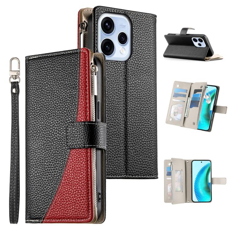 Stitching Multi-card Zipper Wallet Leather Phone Case with Short Strap, For OPPO Reno16 F 5G / Reno16 FS 5G, For OPPO Reno15 F 5G, For OPPO Reno15 5G / Reno 15c 5G, For OPPO A6x 5G / A6 5G Global, For OPPO A6 Pro 4G / 5G Global / F31 5G                ...