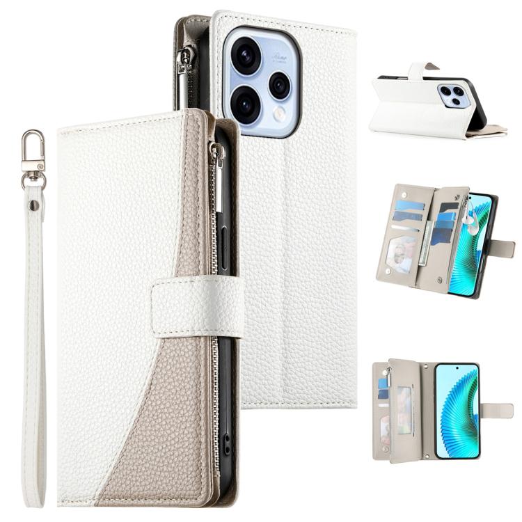 Stitching Multi-card Zipper Wallet Leather Phone Case with Short Strap, For OPPO Reno16 F 5G / Reno16 FS 5G, For OPPO Reno15 F 5G, For OPPO Reno15 5G / Reno 15c 5G, For OPPO A6x 5G / A6 5G Global, For OPPO A6 Pro 4G / 5G Global / F31 5G                ...