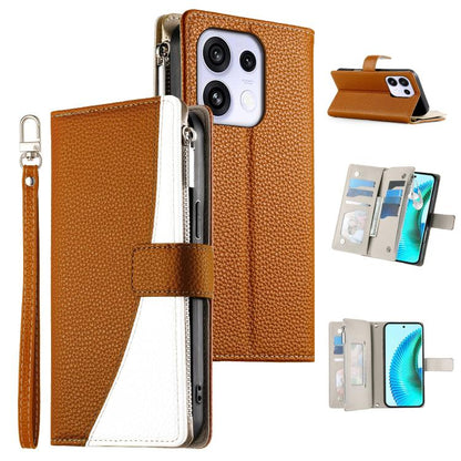 Stitching Multi-card Zipper Wallet Leather Phone Case with Short Strap, For OPPO Reno16 F 5G / Reno16 FS 5G, For OPPO Reno15 F 5G, For OPPO Reno15 5G / Reno 15c 5G, For OPPO A6x 5G / A6 5G Global, For OPPO A6 Pro 4G / 5G Global / F31 5G                ...