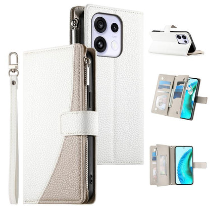 Stitching Multi-card Zipper Wallet Leather Phone Case with Short Strap, For OPPO Reno16 F 5G / Reno16 FS 5G, For OPPO Reno15 F 5G, For OPPO Reno15 5G / Reno 15c 5G, For OPPO A6x 5G / A6 5G Global, For OPPO A6 Pro 4G / 5G Global / F31 5G                ...