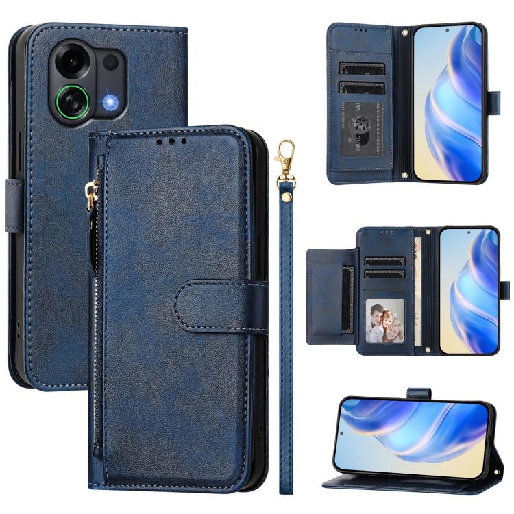 Multi-Card Slots Zipper Wallet Leather Phone Case, For OPPO Reno16 F 5G / Reno16 FS 5G, For OPPO Reno16 5G / Reno16 Pro 5G Global, For OPPO Find X9s Pro 5G, For OPPO Find X9 Ultra, For OPPO A6 GT 5G, For OPPO K13 Turbo 5G / K13 Turbo Pro 5G            ...