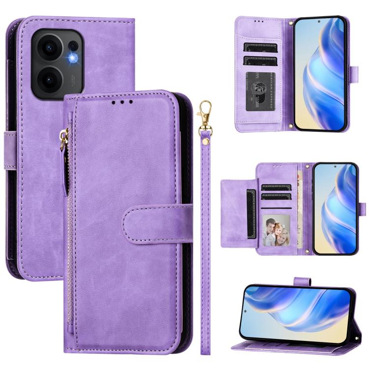 Multi-Card Slots Zipper Wallet Leather Phone Case, For OPPO Reno16 F 5G / Reno16 FS 5G, For OPPO Reno16 5G / Reno16 Pro 5G Global, For OPPO Find X9s Pro 5G, For OPPO Find X9 Ultra, For OPPO A6 GT 5G, For OPPO K13 Turbo 5G / K13 Turbo Pro 5G            ...