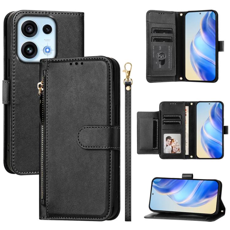 Multi-Card Slots Zipper Wallet Leather Phone Case, For OPPO Reno16 F 5G / Reno16 FS 5G, For OPPO Reno16 5G / Reno16 Pro 5G Global, For OPPO Find X9s Pro 5G, For OPPO Find X9 Ultra, For OPPO A6 GT 5G, For OPPO K13 Turbo 5G / K13 Turbo Pro 5G            ...