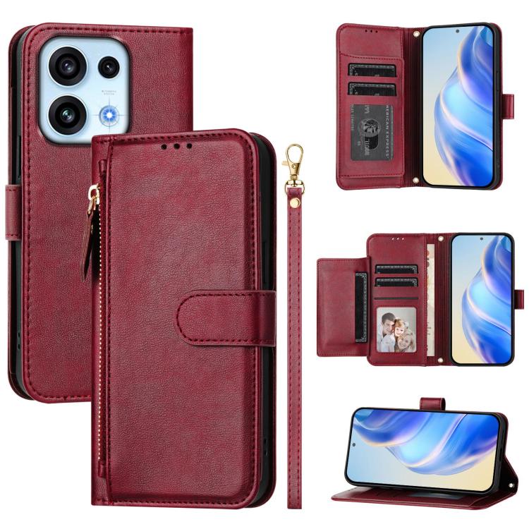 Multi-Card Slots Zipper Wallet Leather Phone Case, For OPPO Reno16 F 5G / Reno16 FS 5G, For OPPO Reno16 5G / Reno16 Pro 5G Global, For OPPO Find X9s Pro 5G, For OPPO Find X9 Ultra, For OPPO A6 GT 5G, For OPPO K13 Turbo 5G / K13 Turbo Pro 5G            ...