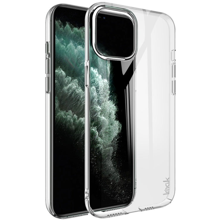 Clear iPhone 12 Pro Max protective case with raised camera and side button covers