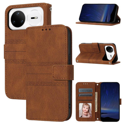Embossed Stripes Skin Feel Leather Phone Case, For Huawei nova 15 Ultra, For Huawei nova 15 Pro, For Huawei Pura 80 Ultra 5G, For Huawei Pura 80 Pro 5G / 80 Pro+ 5G, For Huawei Pura 80 5G