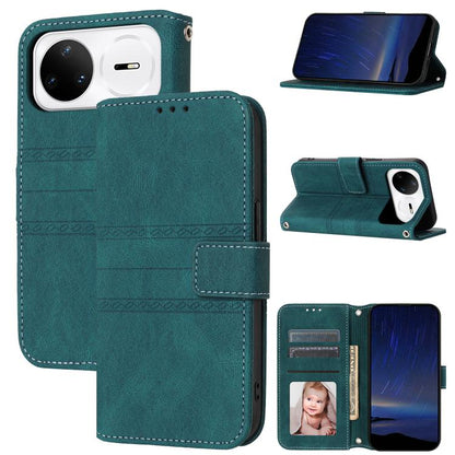 Embossed Stripes Skin Feel Leather Phone Case, For Huawei nova 15 Ultra, For Huawei nova 15 Pro, For Huawei Pura 80 Ultra 5G, For Huawei Pura 80 Pro 5G / 80 Pro+ 5G, For Huawei Pura 80 5G
