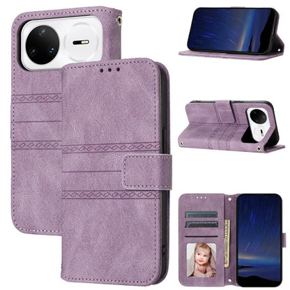 Embossed Stripes Skin Feel Leather Phone Case, For Huawei nova 15 Ultra, For Huawei nova 15 Pro, For Huawei Pura 80 Ultra 5G, For Huawei Pura 80 Pro 5G / 80 Pro+ 5G, For Huawei Pura 80 5G