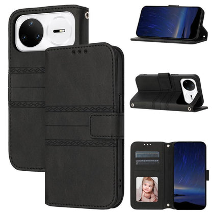 Embossed Stripes Skin Feel Leather Phone Case, For Huawei nova 15 Ultra, For Huawei nova 15 Pro, For Huawei Pura 80 Ultra 5G, For Huawei Pura 80 Pro 5G / 80 Pro+ 5G, For Huawei Pura 80 5G