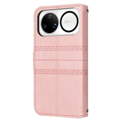 Embossed Stripes Skin Feel Leather Phone Case, For Huawei nova 15 Ultra, For Huawei nova 15 Pro, For Huawei Pura 80 Ultra 5G, For Huawei Pura 80 Pro 5G / 80 Pro+ 5G, For Huawei Pura 80 5G