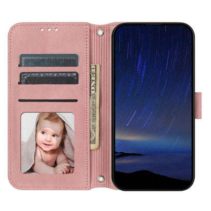 Embossed Stripes Skin Feel Leather Phone Case, For Huawei nova 15 Ultra, For Huawei nova 15 Pro, For Huawei Pura 80 Ultra 5G, For Huawei Pura 80 Pro 5G / 80 Pro+ 5G, For Huawei Pura 80 5G