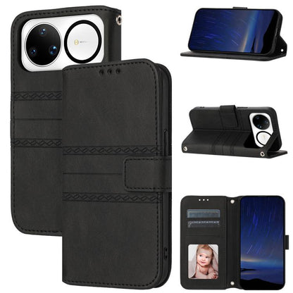 Embossed Stripes Skin Feel Leather Phone Case, For Huawei nova 15 Ultra, For Huawei nova 15 Pro, For Huawei Pura 80 Ultra 5G, For Huawei Pura 80 Pro 5G / 80 Pro+ 5G, For Huawei Pura 80 5G