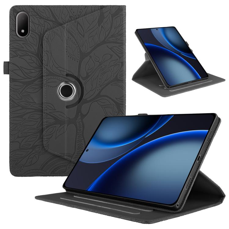 Tree Life Embossed Rotation Leather Tablet Case, For OPPO Pad Mini 8.8 2026, For OPPO Pad SE
